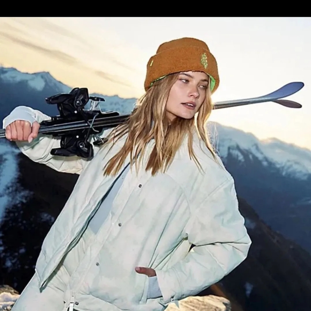 Free People Movement Bunny Slope Printed Puffer Ski Jacket